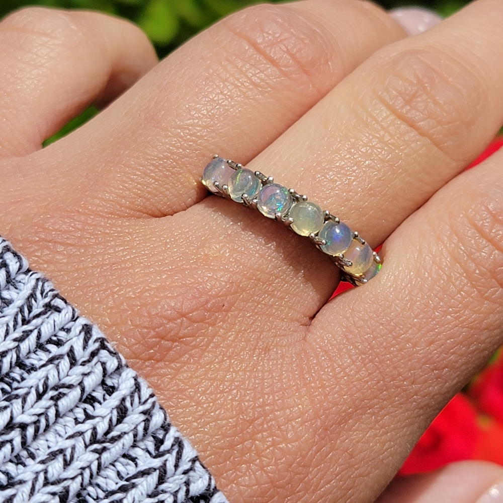 Moonstone Cabs Stacking Ring 925 - image 2